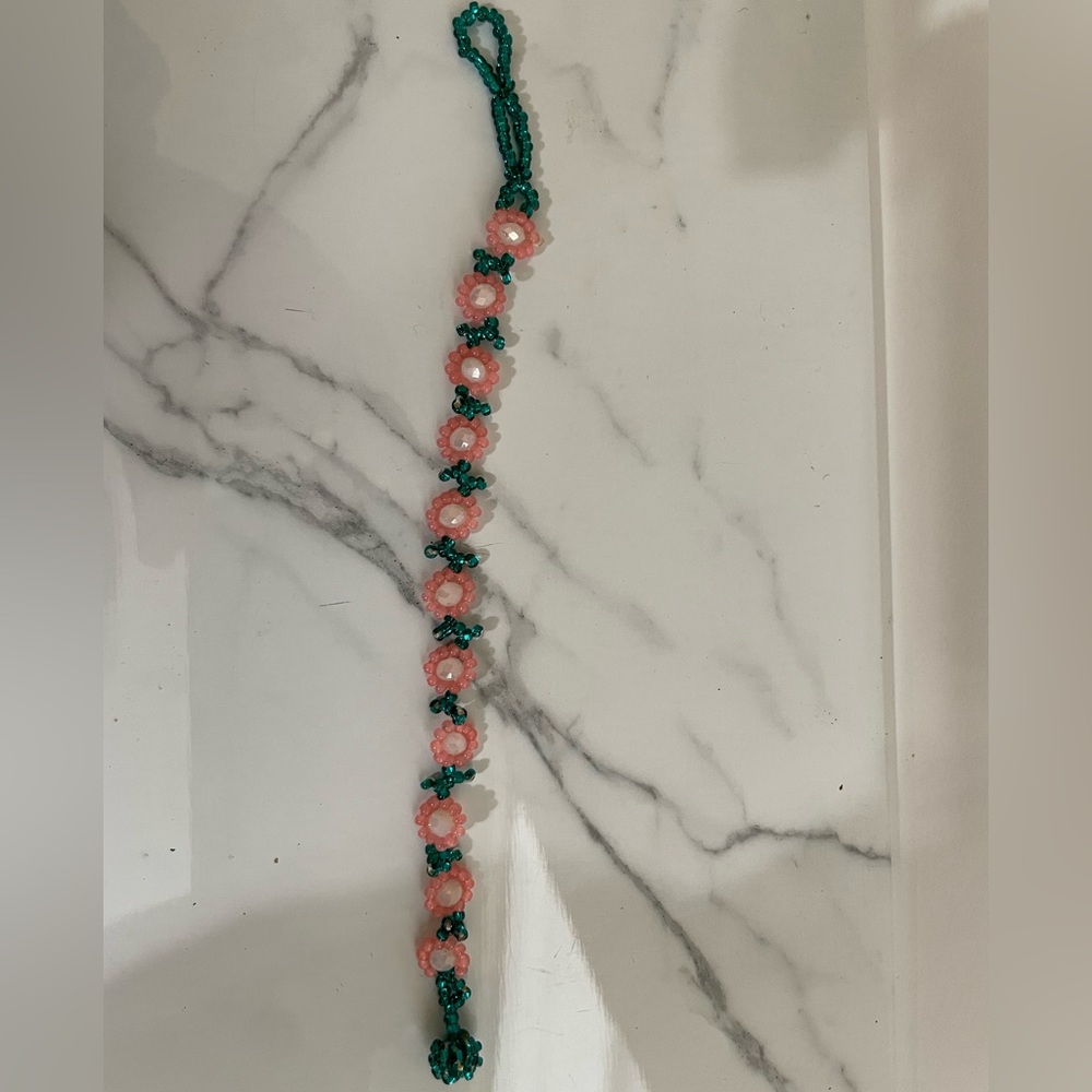Huichol Beaded Flower Bracelet